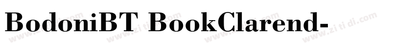 BodoniBT BookClarend字体转换